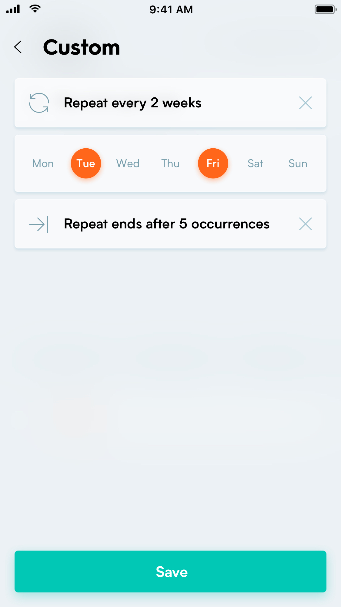 Layer App screen